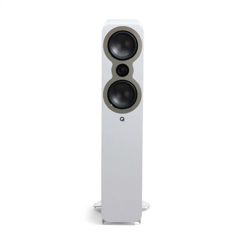 Q Acoustics 3050c golvhögtalare, mattvit