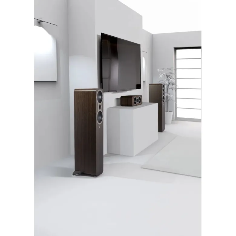 Q Acoustics 3040c golvhögtalare, valnöt par