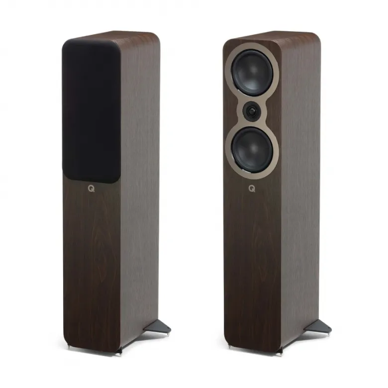 Q Acoustics 3050c 5.0 högtalarpaket med center och surround, valnöt