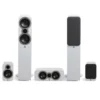 Q Acoustics 3050c 5.0 högtalarpaket med center och surround, vitt