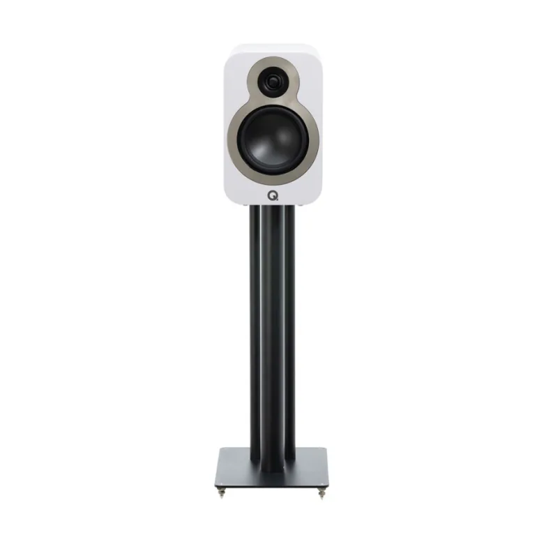 Q Acoustics 3030c stativhögtalare, mattvit