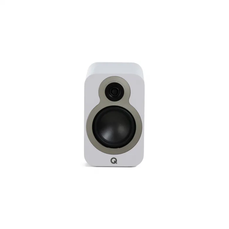 Q Acoustics 3030c stativhögtalare, mattvit