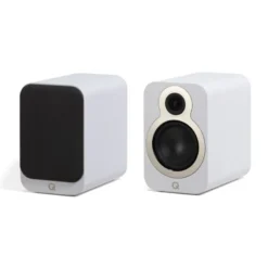 Q Acoustics 3030c stativhögtalare, mattvit