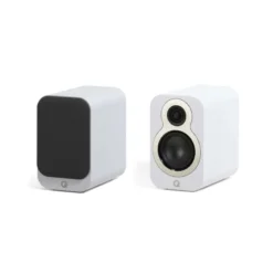 Q Acoustics 3010c stativhögtalare, mattvit
