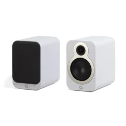 Q Acoustics 3020c stativhögtalare, mattvit