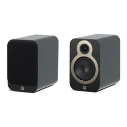 Q Acoustics 3030c stativhögtalare, mattsvart