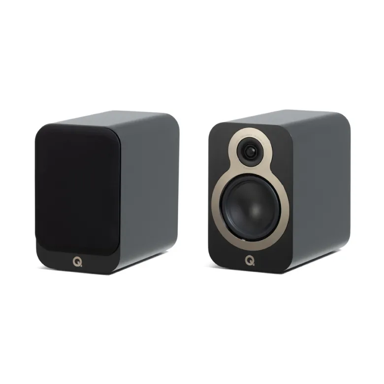 Q Acoustics 3020c stativhögtalare, mattsvart