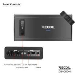 Recoil DII 4000.4, fyrkanaligt slutsteg
