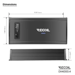 Recoil DII 4000.4, fyrkanaligt slutsteg