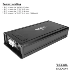 Recoil DII 2000.4, fyrkanaligt slutsteg