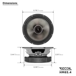 Recoil HM65.4, 6.5-tums midbas/mellanregister, par
