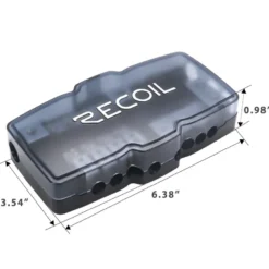 Recoil MPG4 Mini-ANL säkringshållare + jordblock 2x50mm² till 4x20mm²