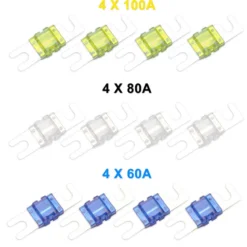 Recoil MPG4 Mini-ANL säkringshållare + jordblock 2x50mm² till 4x20mm²