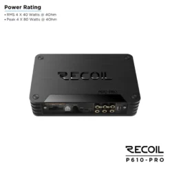 Recoil P610-PRO, DSP-slutsteg med 10 kanaler