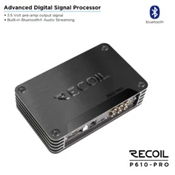 Recoil P610-PRO, DSP-slutsteg med 10 kanaler