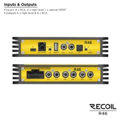 Recoil R46, DSP-slutsteg med 6-kanaler