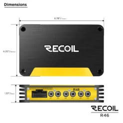 Recoil R46, DSP-slutsteg med 6-kanaler