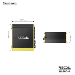 Recoil RL680.4, fyrkanaligt slutsteg