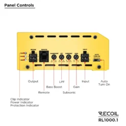 Recoil RL1000.1, monoblock