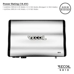 Recoil S810, DSP-slutsteg med 10-kanaler