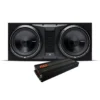 Rockford Fosgate P3 2x12 baslåda & GAS MAX A2-2500.1DL, baspaket