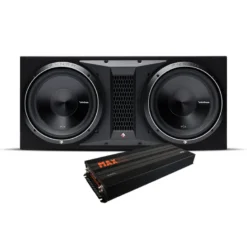 Rockford Fosgate P3 2x12 baslåda & GAS MAX A2-2500.1DL, baspaket