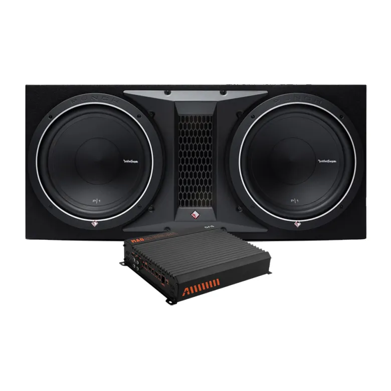Rockford Fosgate P1-2x12 & GAS MAD A2-1200.1DFL, baspaket