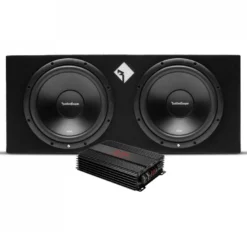 Rockford Fosgate R2-2X12 och Bass Habit RA2000W, baspaket