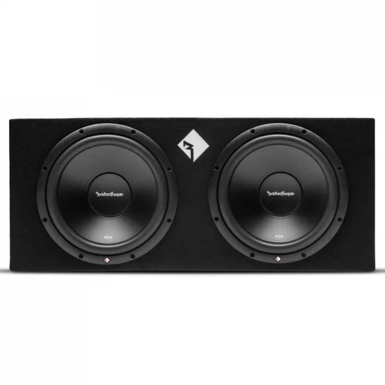 Rockford Fosgate R2-2X12 & Play Power 600.1, baspaket