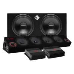 Rockford Fosgate R2-2X12 raggarpaket med Bass Habit SPL64
