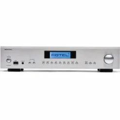 Rotel A12 MKII stereoförstärkare med DAC & RIAA-steg, silver