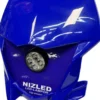 Singel lampkåpa kallvit 40w Yamaha WR 2019-2025, blå, 1xE406k fläktlös