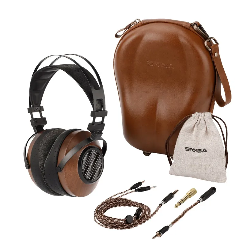 Sivga Robin SV023 öppna over-ear hörlurar, trä