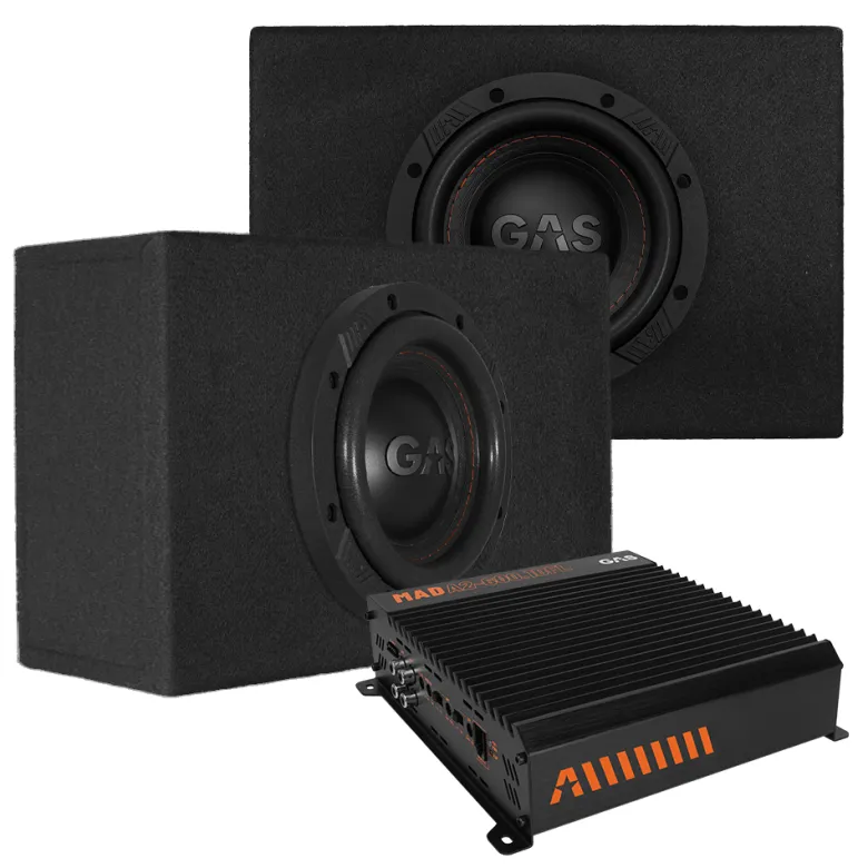 Slimmat baspaket med dubbla GAS MAX 6.5” baslådor