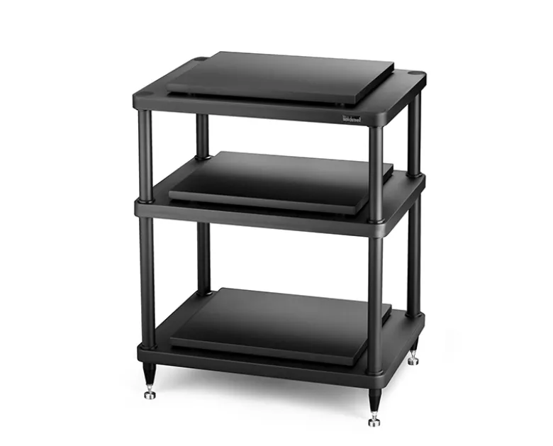 Solid Steel S5-3, hifirack svart Fraktskadat exemplar