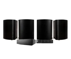 Sonos Amp med SC4B högtalarväxel & 2 par svarta DLS MB6i
