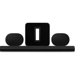 Sonos Arc Ultra 5.1.4-paket med subwoofer och surroundhögtalare, svart