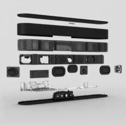 Sonos Beam (gen 2), Era 100 & Sub Mini 5.1.2 soundbarpaket, vit