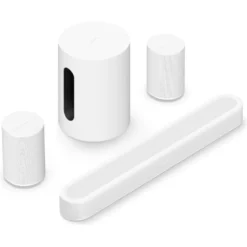 Sonos Beam Ultra hemmabiopaket med Sub Mini och Era 100, vit