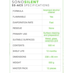 SONO Silent SS-ACS isopropanolrengöring, 500ml