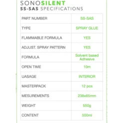 SONO Silent SS-SAS spraylim, 500ml