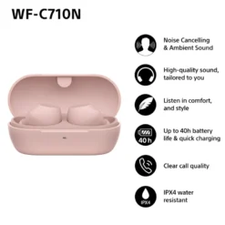 SONY WF-C710N true wireless hörlurar, rosa