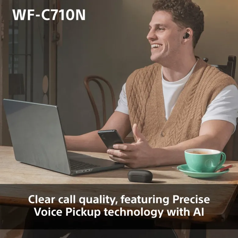 SONY WF-C710N true wireless hörlurar, rosa