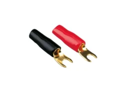 Spade-kontakter 4 mm², 4 röd/4 svart