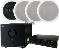4st Dayton Audio CS420EC + APA150 + Högtalarväxel