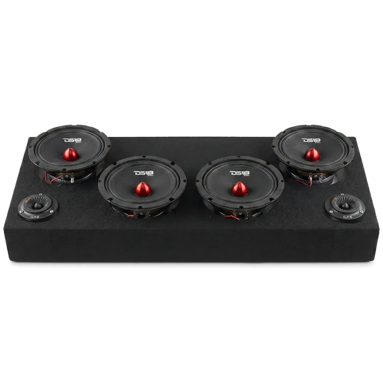 4st DS18 PRO-GM8B i raggarplanka med MAD PT2-254 horndiskanter