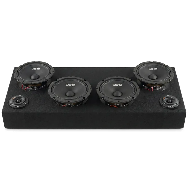 4st DS18 PRO-GM8.4 i raggarplanka med MAD PT2-254 horndiskanter