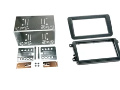 Stereoram Dubbel DIN Golf /Passat Gummifinish