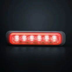 Strands Dark Knight Riktat Blixtljus Red 6 LED