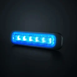 Strands Dark Knight Riktat Blixtljus Blue 6 LED